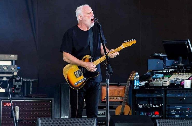 David Gilmour durante un concerto